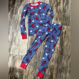 Marvel Spider-Man Blue Pajama Set with Red Accents